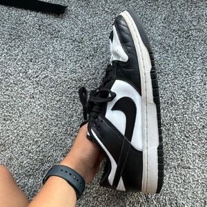 Women's Size 9 - Nike Dunk Low Black White